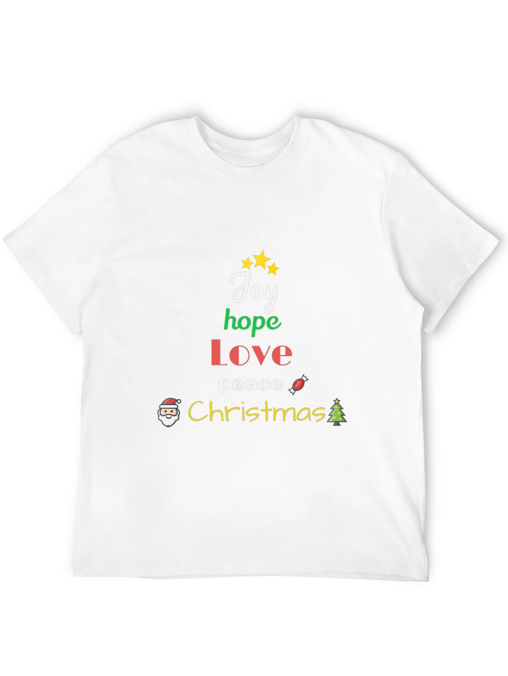 Christmas Joy Hope Love Peace Graphic T-Shirt