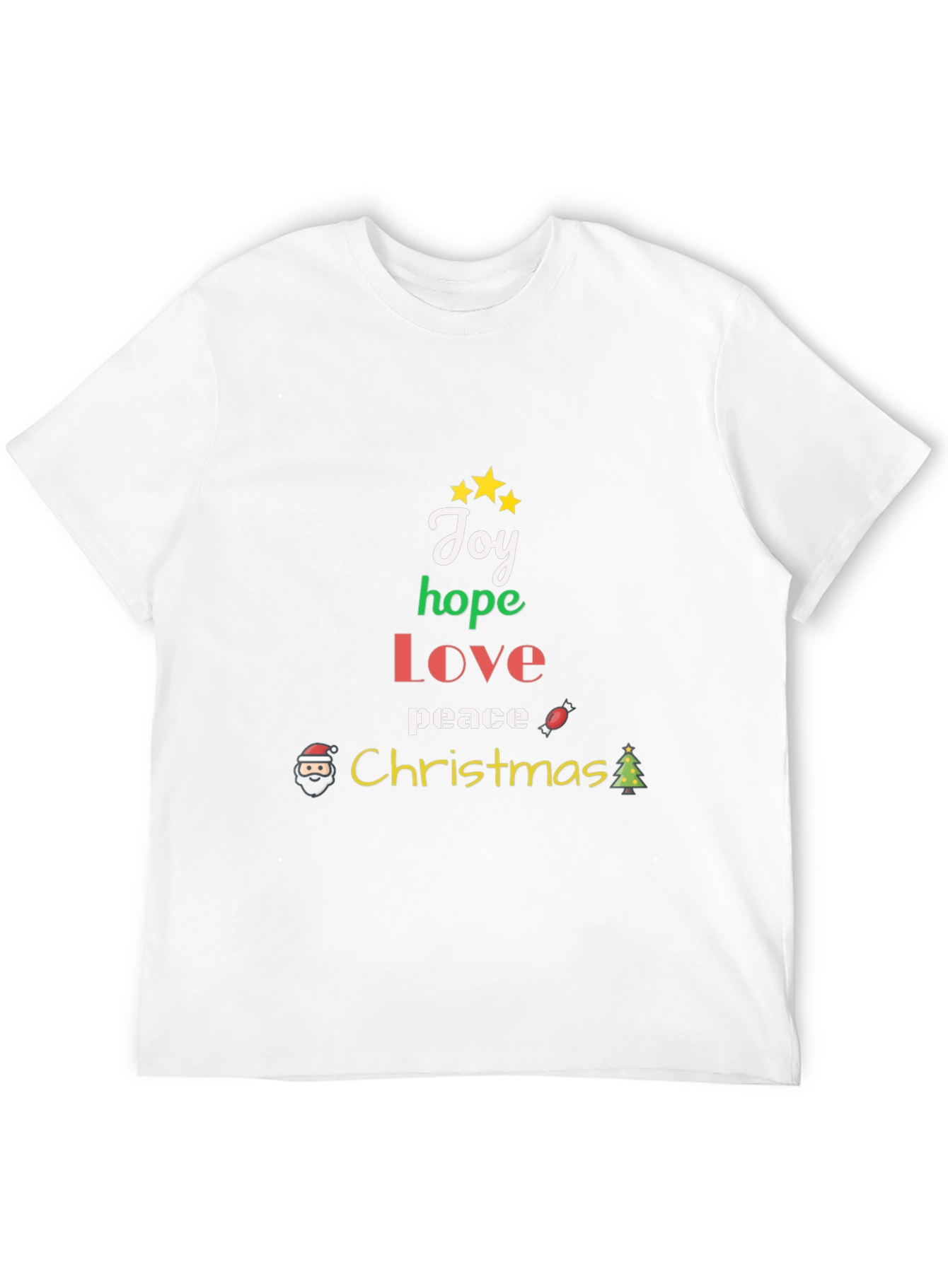 Christmas Joy Hope Love Peace Graphic T-Shirt