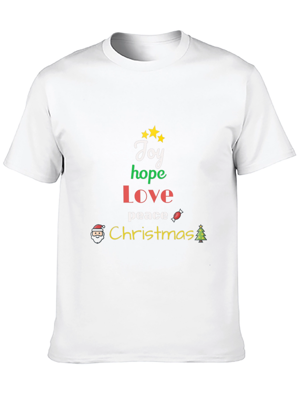 Christmas Joy Hope Love Peace Graphic T-Shirt