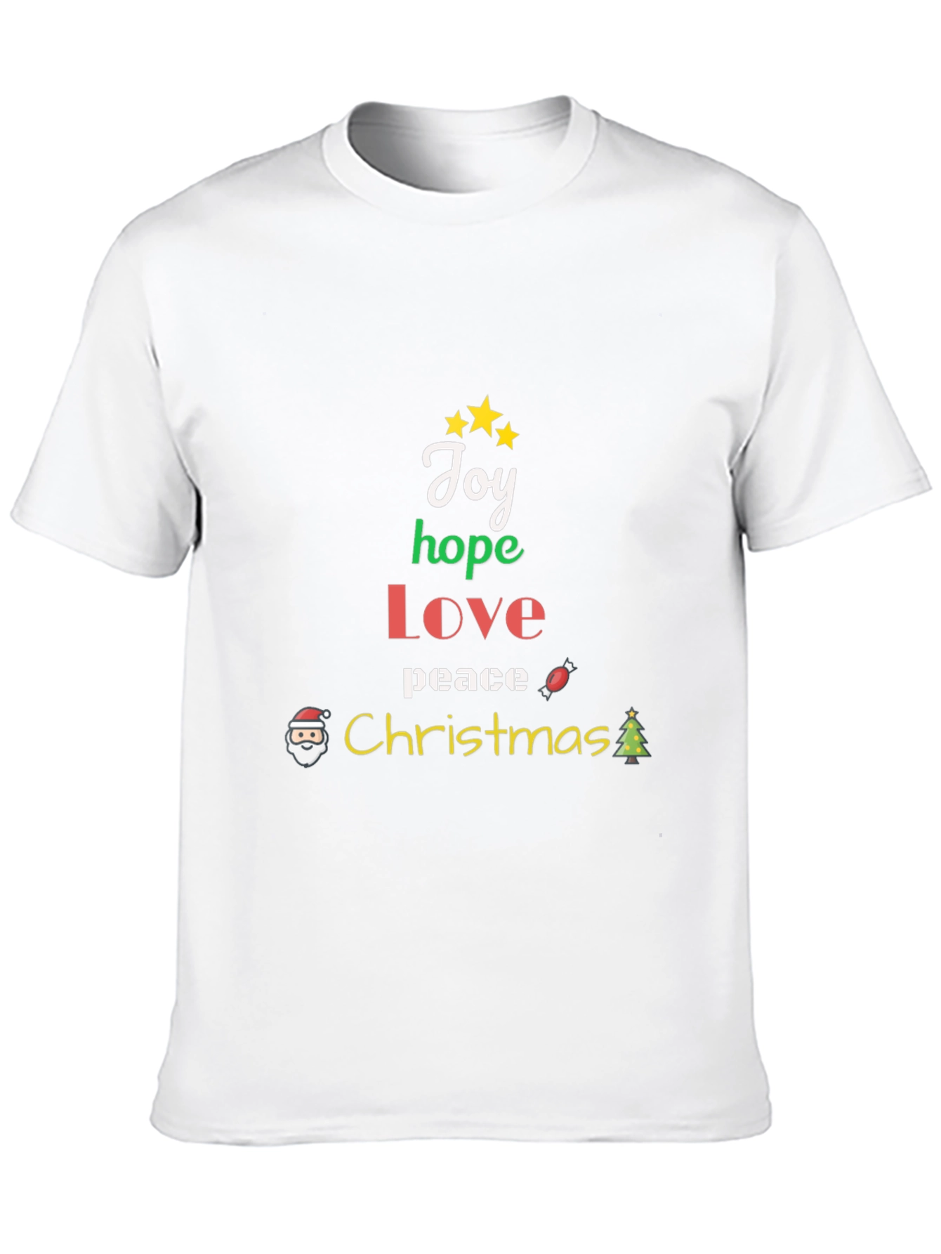 Christmas Joy Hope Love Peace Graphic T-Shirt