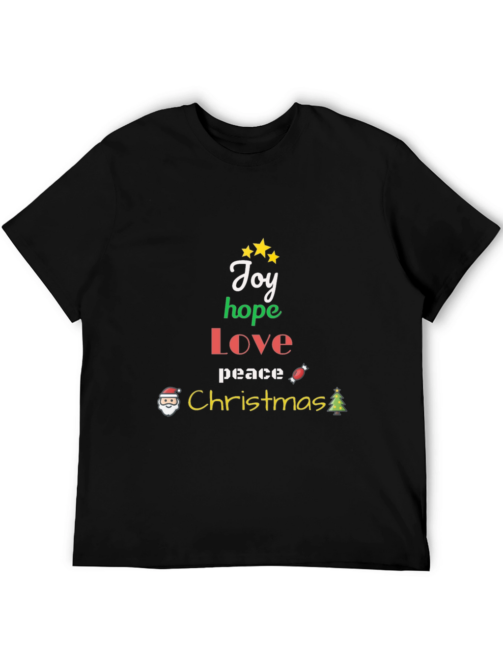 Christmas Joy Hope Love Peace Graphic T-Shirt
