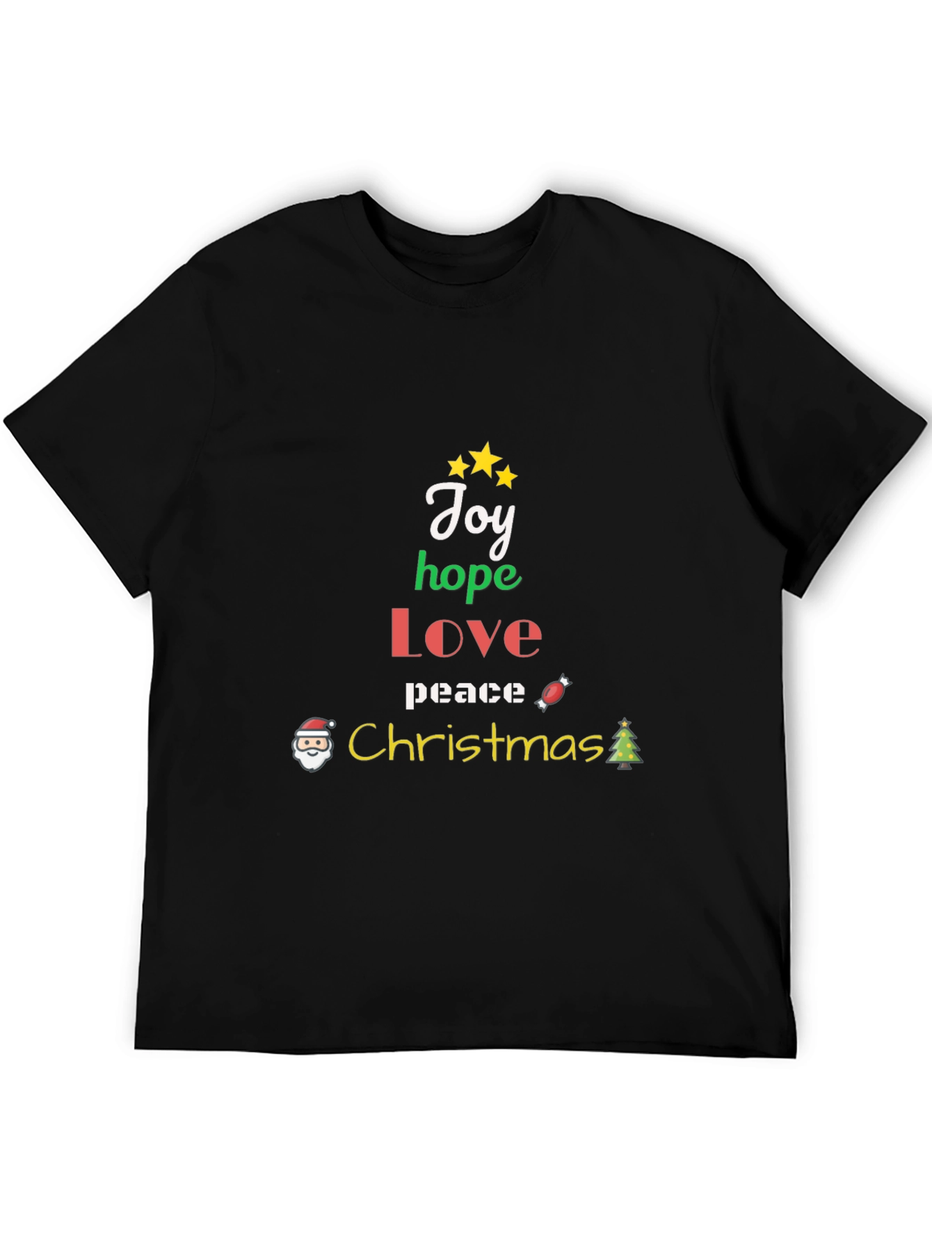 Christmas Joy Hope Love Peace Graphic T-Shirt