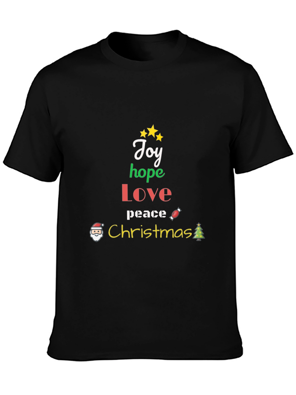 Christmas Joy Hope Love Peace Graphic T-Shirt