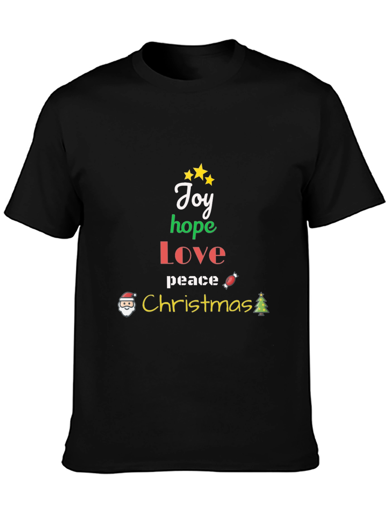 Christmas Joy Hope Love Peace Graphic T-Shirt