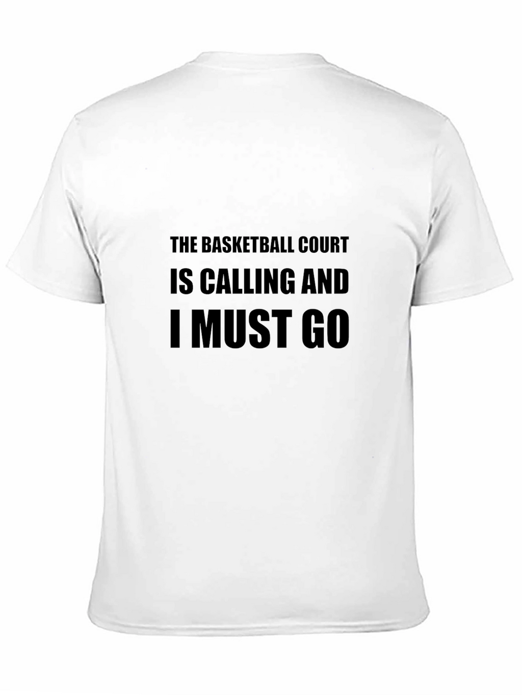 Basketball Court Calling Black T-Shirt