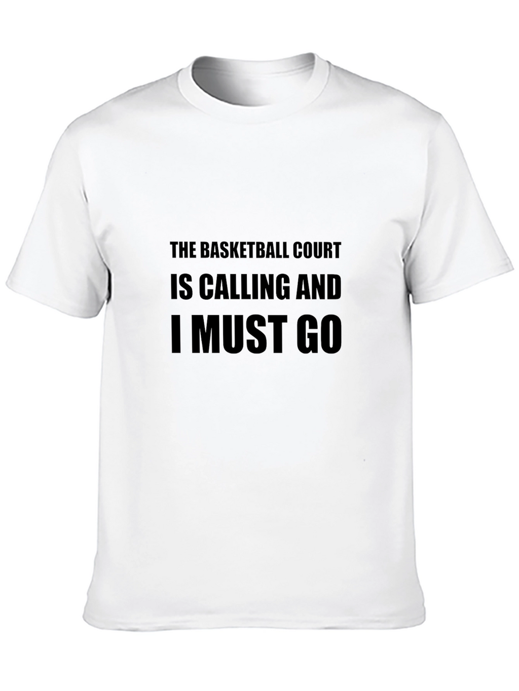 Basketball Court Calling Black T-Shirt