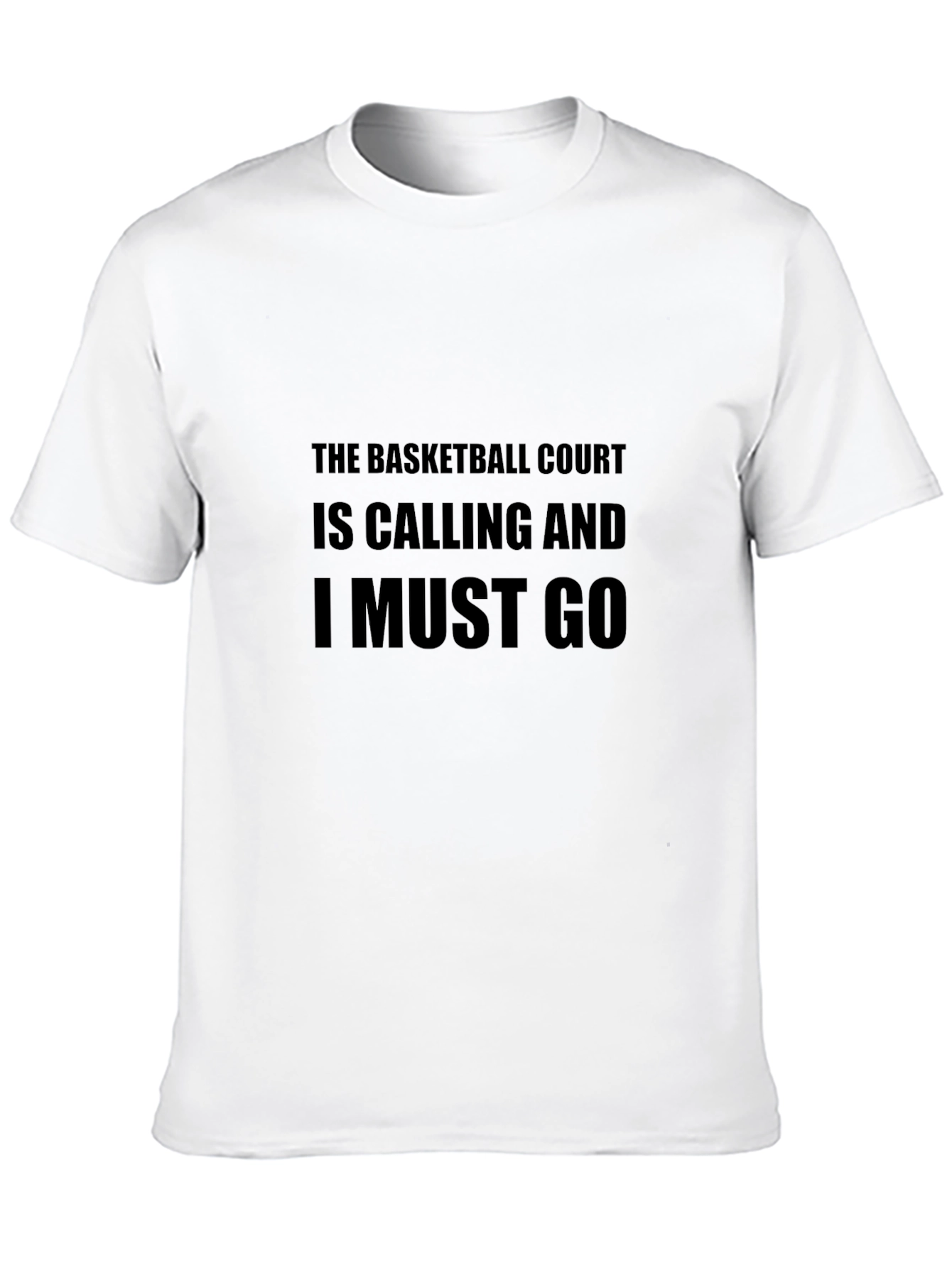 Basketball Court Calling Black T-Shirt