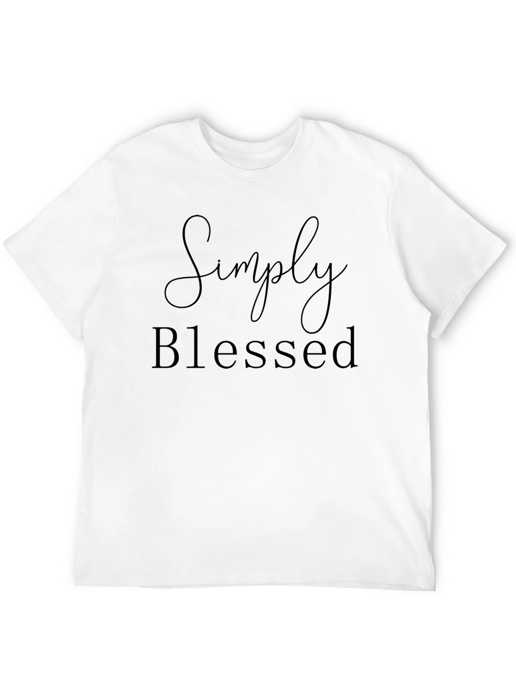 Simply Blessed Black Graphic T-Shirt