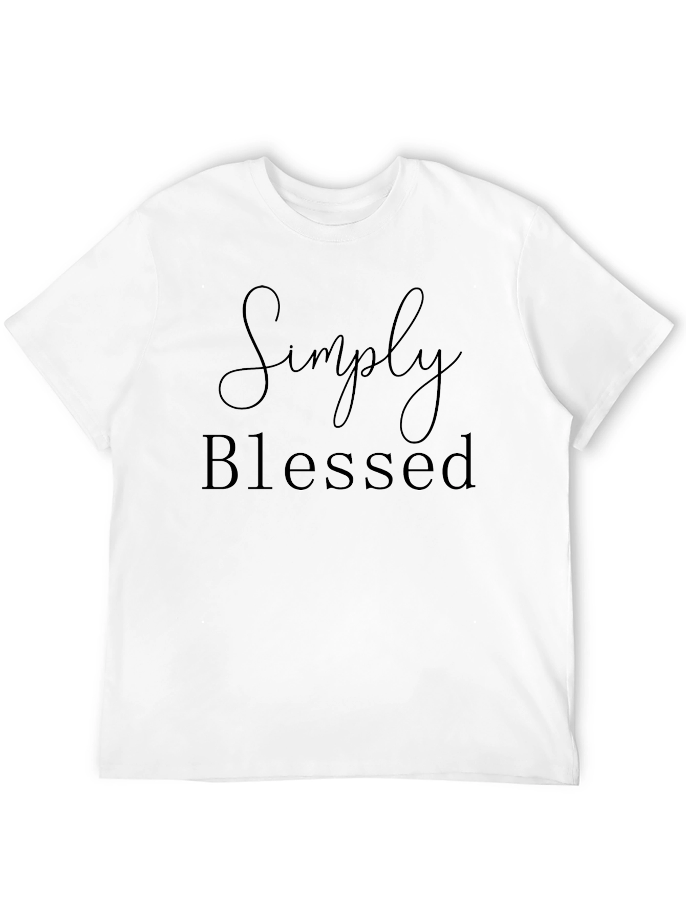 Simply Blessed Black Graphic T-Shirt