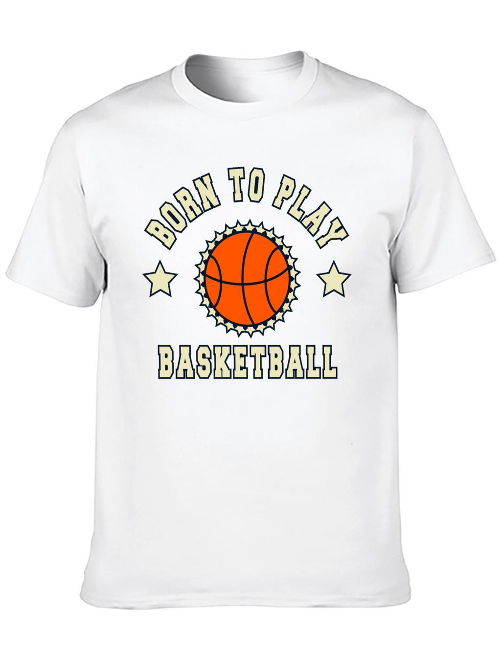 Born to Play Basketball Graphic Tee - Black