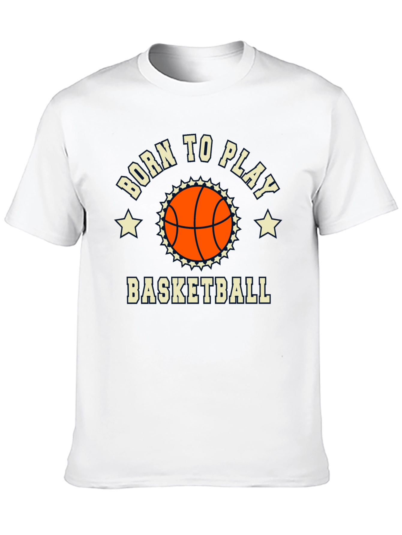 Born to Play Basketball Graphic Tee - Black