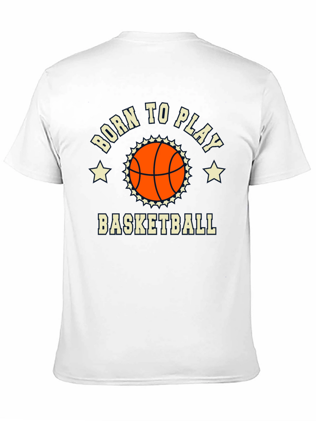 Born to Play Basketball Graphic Tee - Black