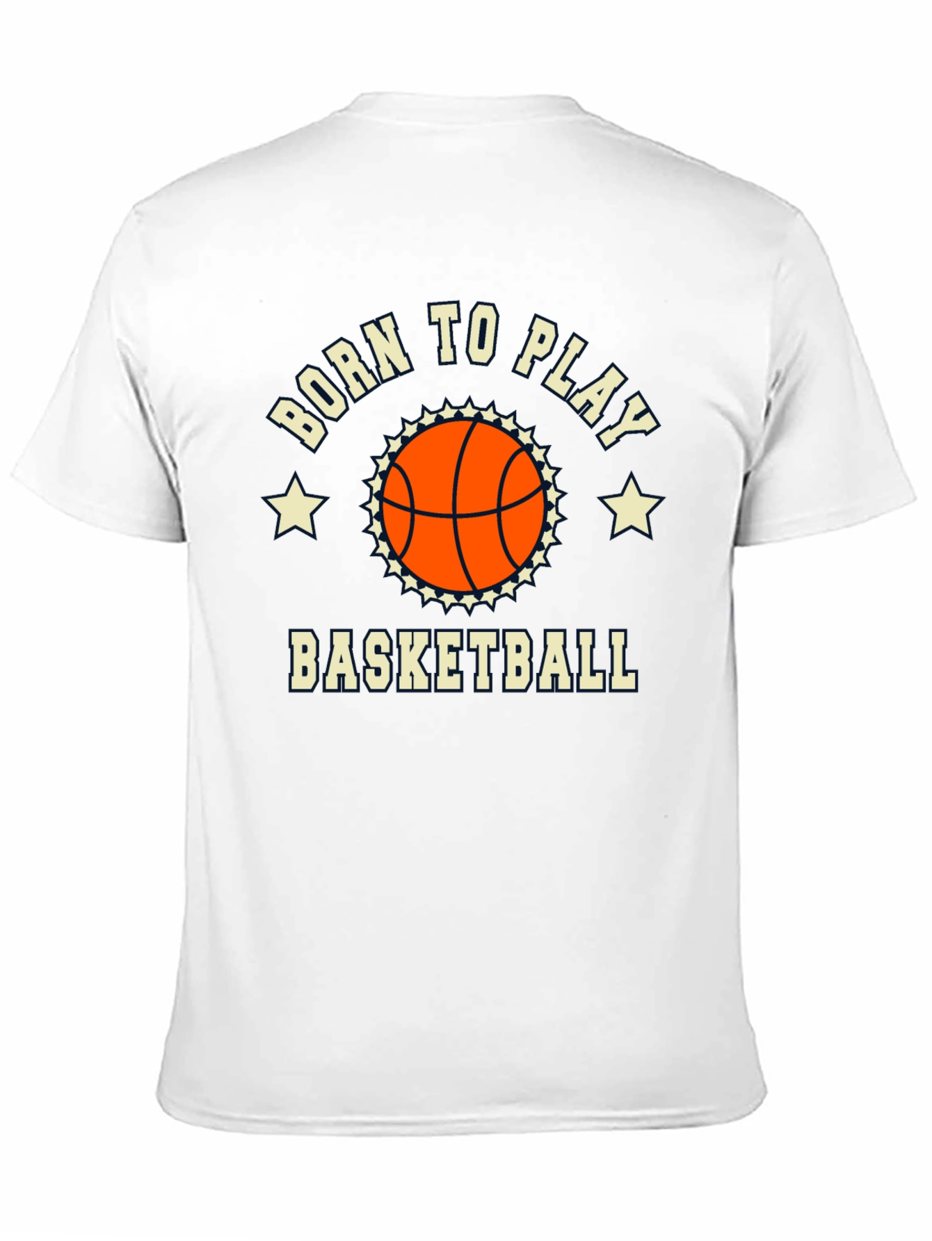 Born to Play Basketball Graphic Tee - Black