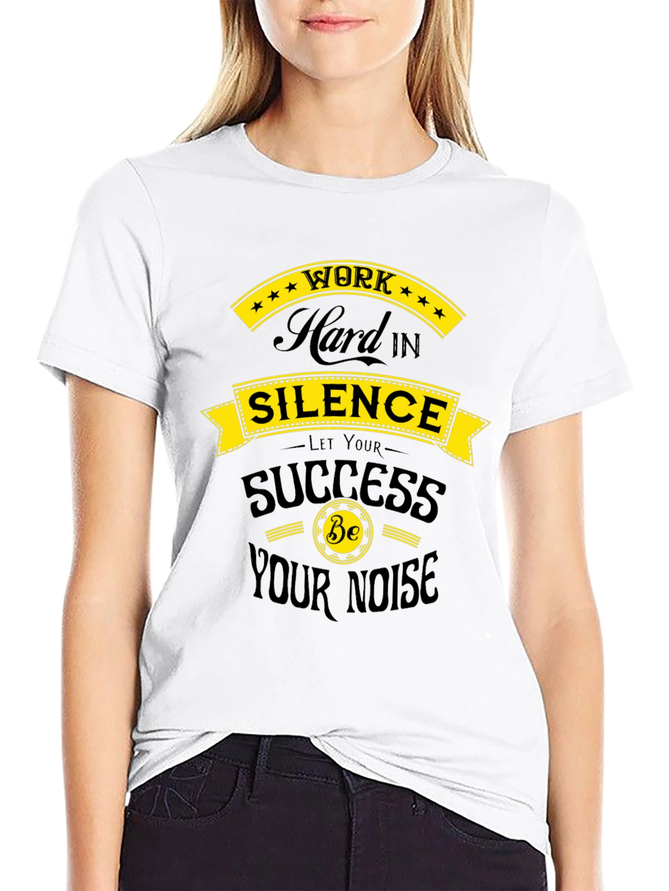 Work Hard in Silence T-Shirt - Motivational Design
