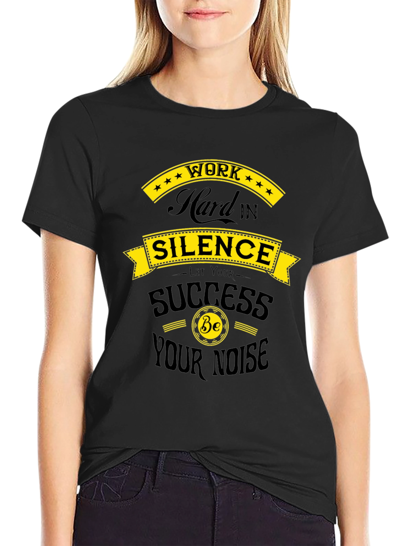 Work Hard in Silence T-Shirt - Motivational Design