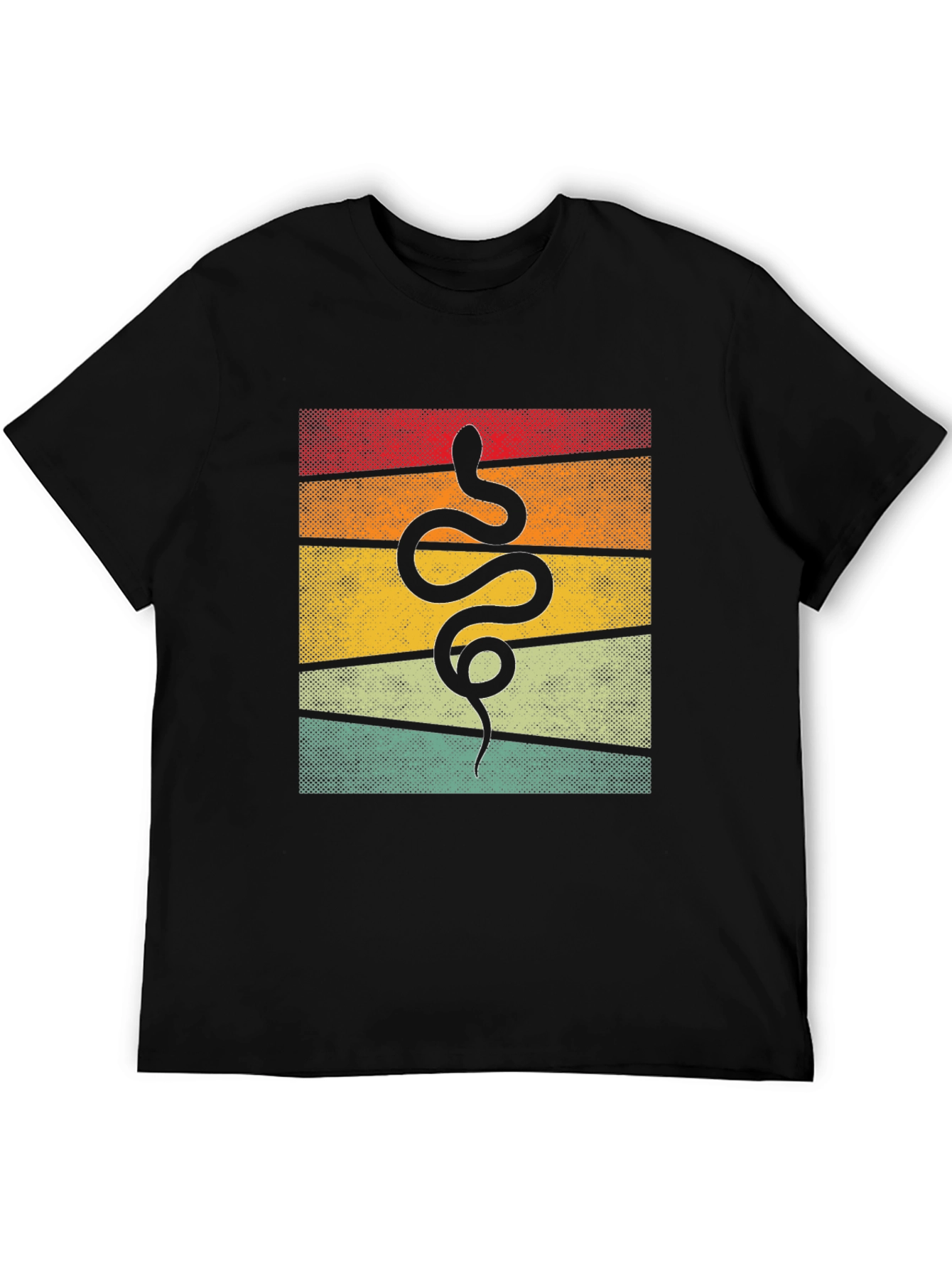 Retro Snake Graphic Tee - Unique Animal Design