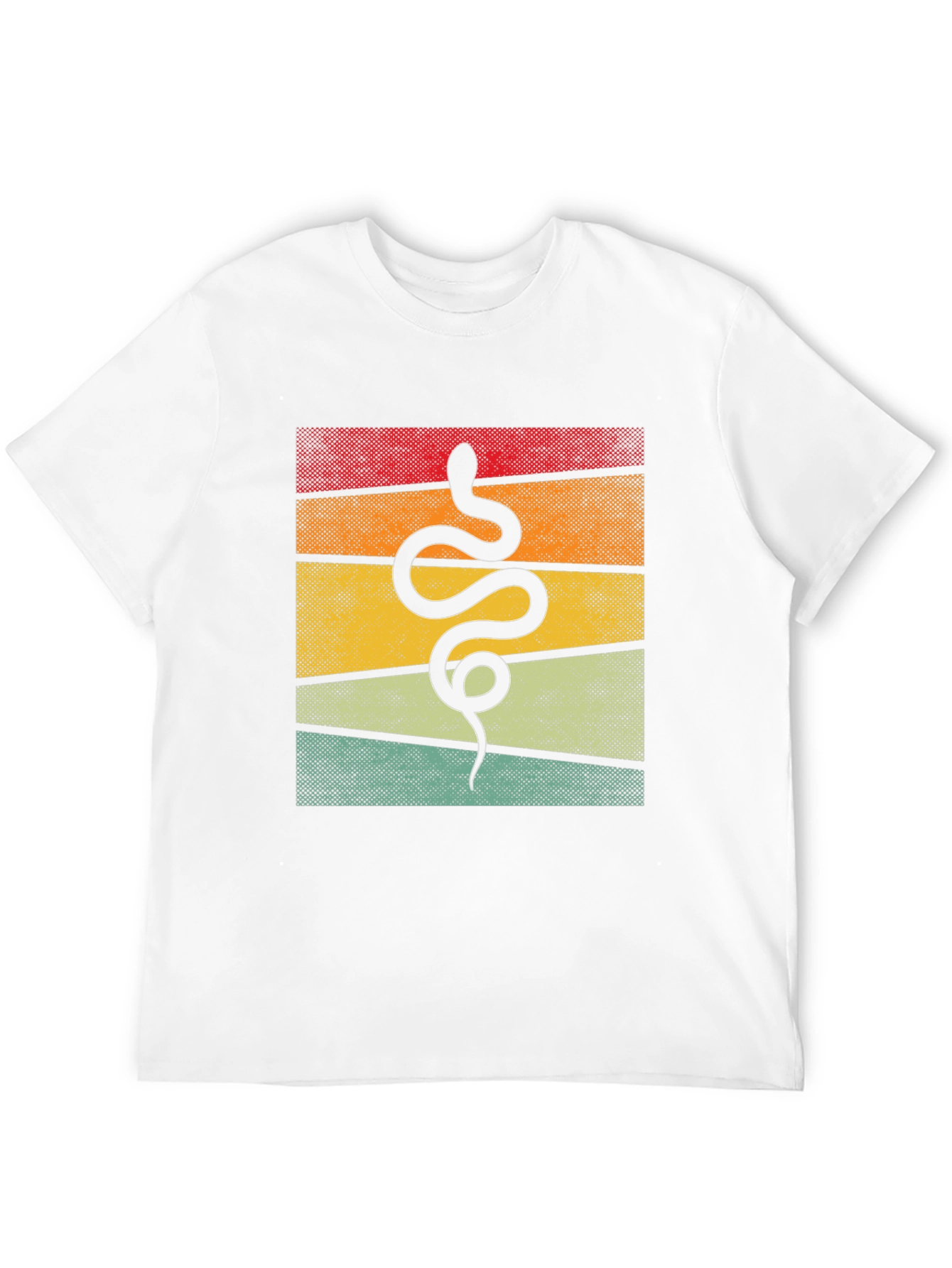 Retro Snake Graphic Tee - Unique Animal Design