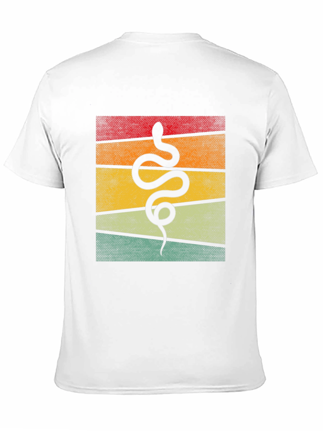 Retro Snake Graphic Tee - Unique Animal Design