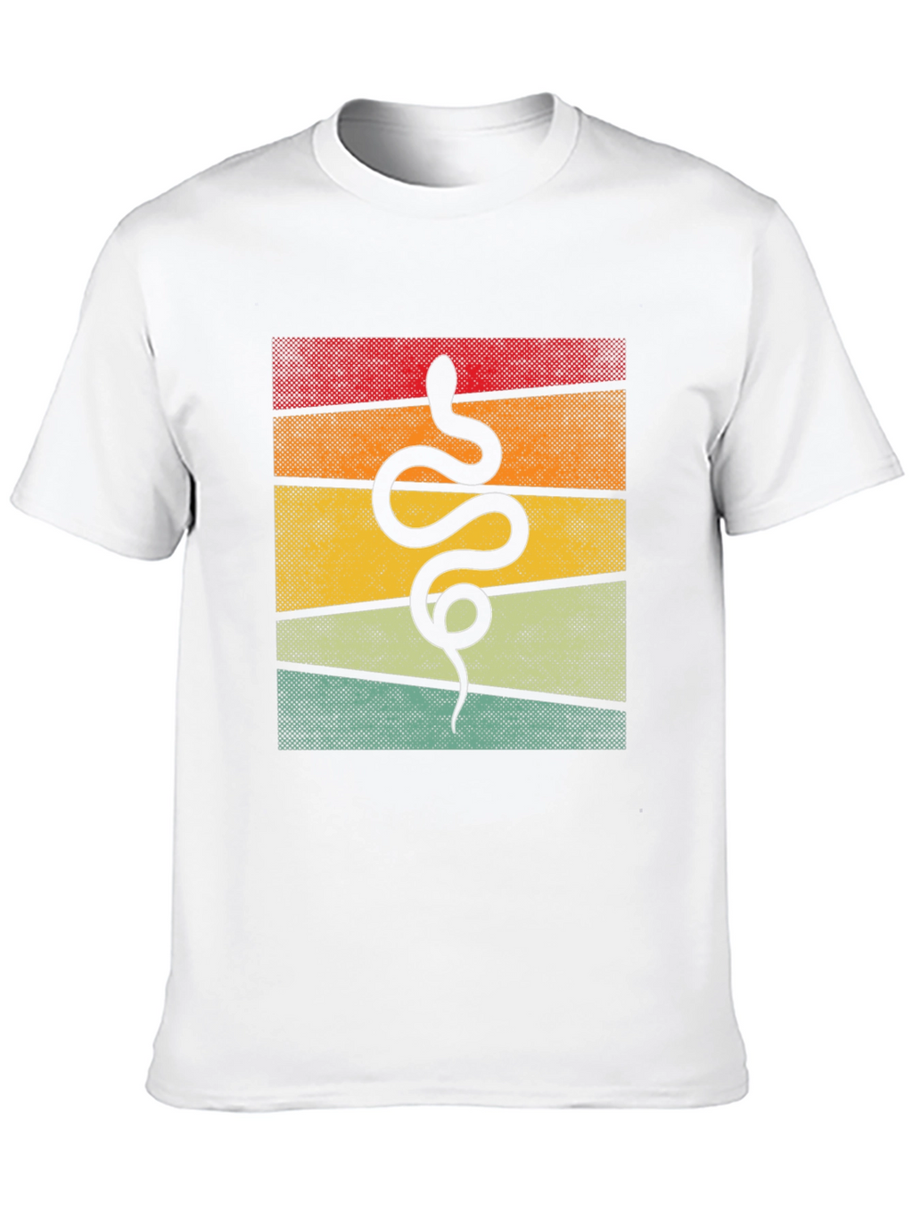 Retro Snake Graphic Tee - Unique Animal Design