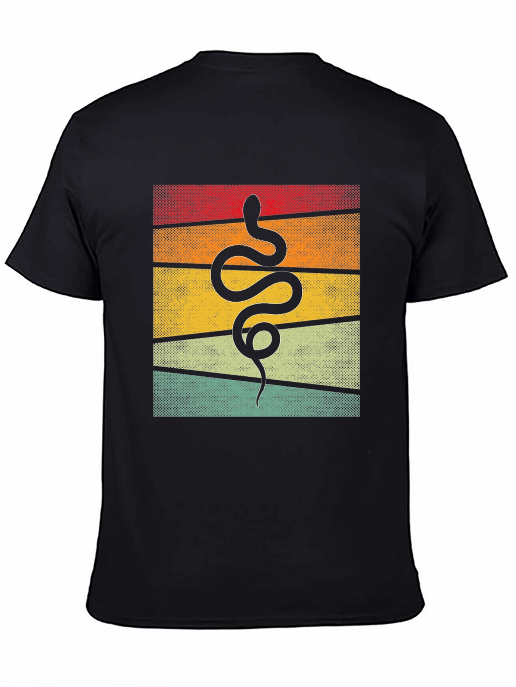 Retro Snake Graphic Tee - Unique Animal Design
