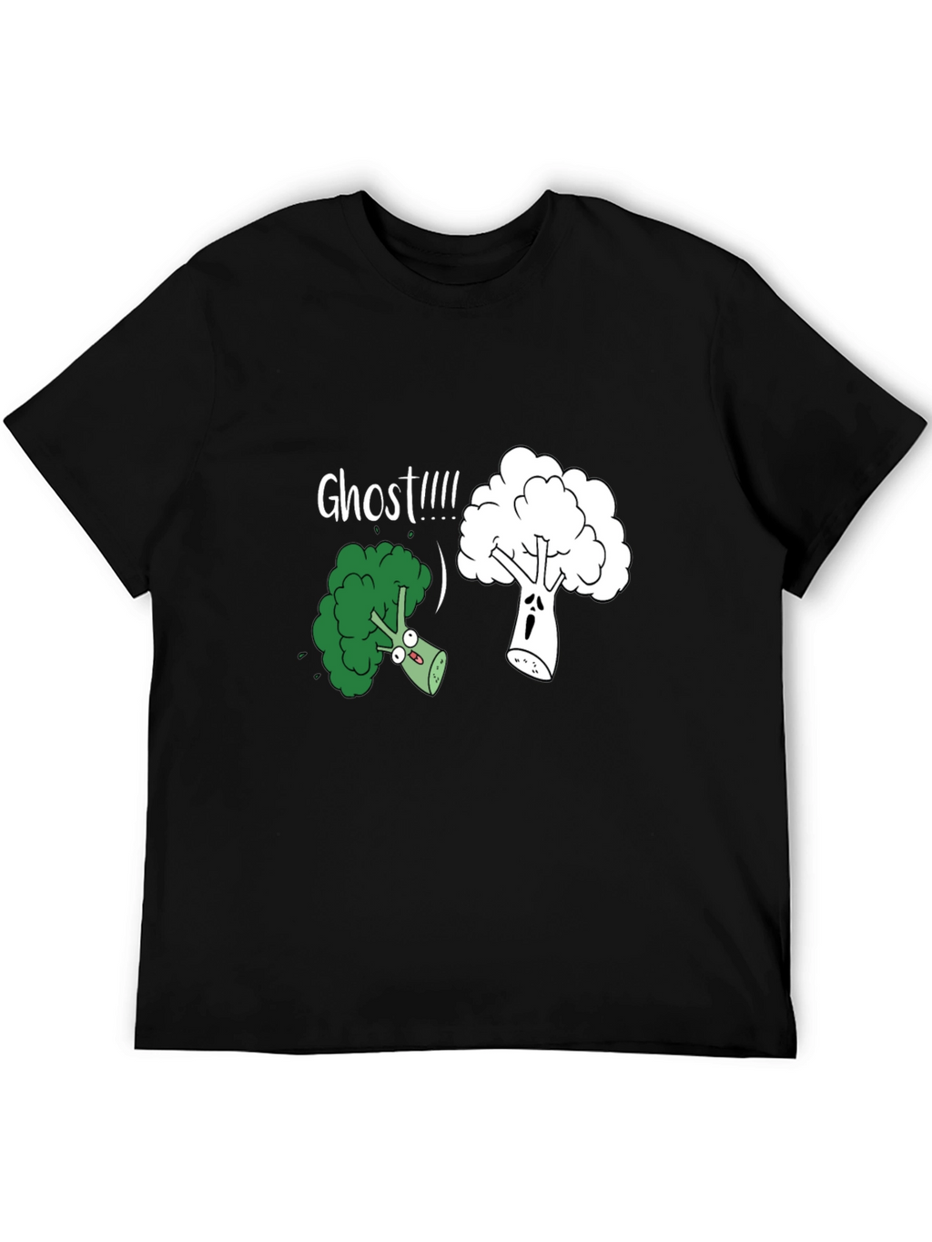 Broccoli Ghost Funny Graphic T-Shirt