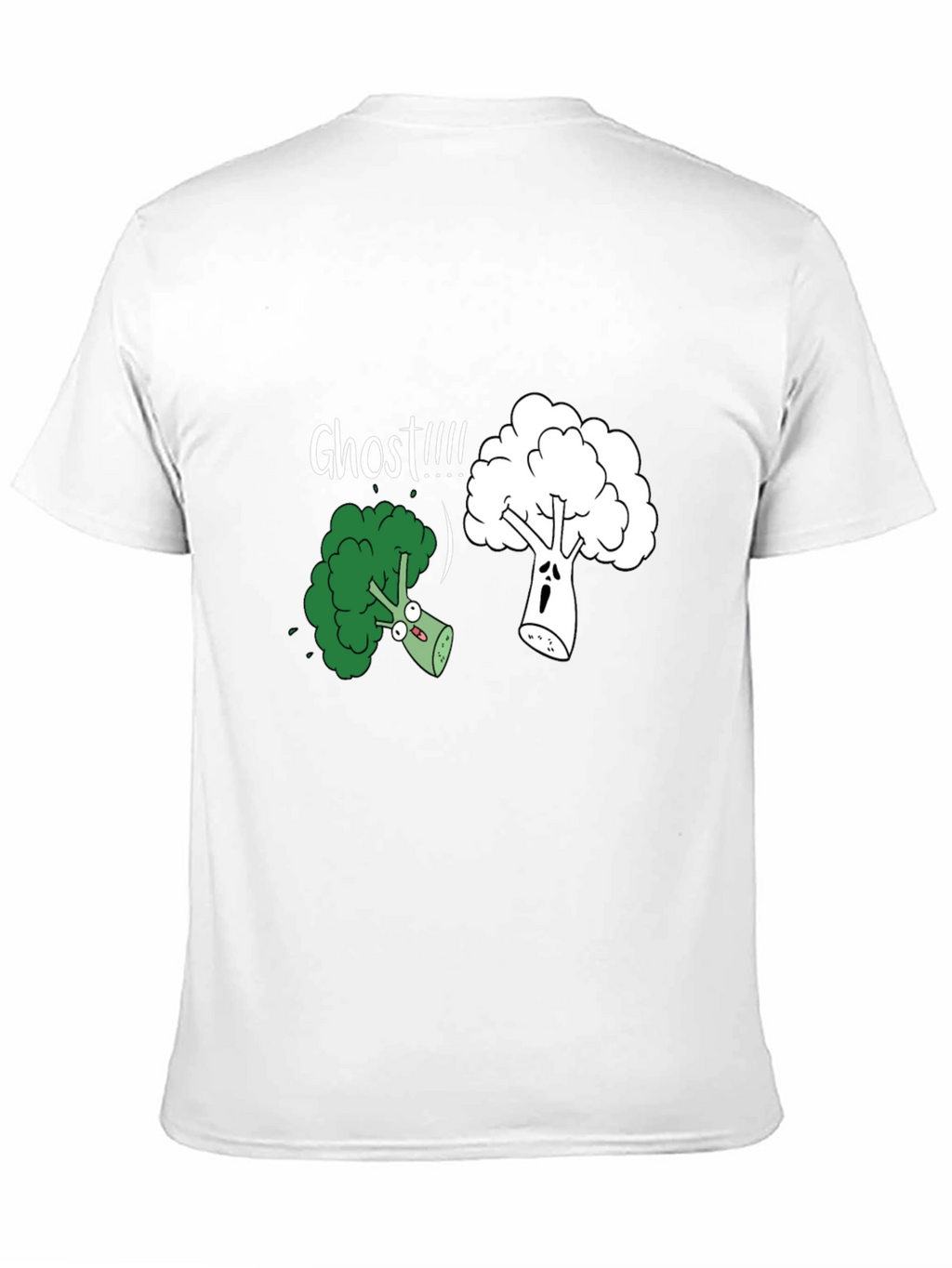 Broccoli Ghost Funny Graphic T-Shirt