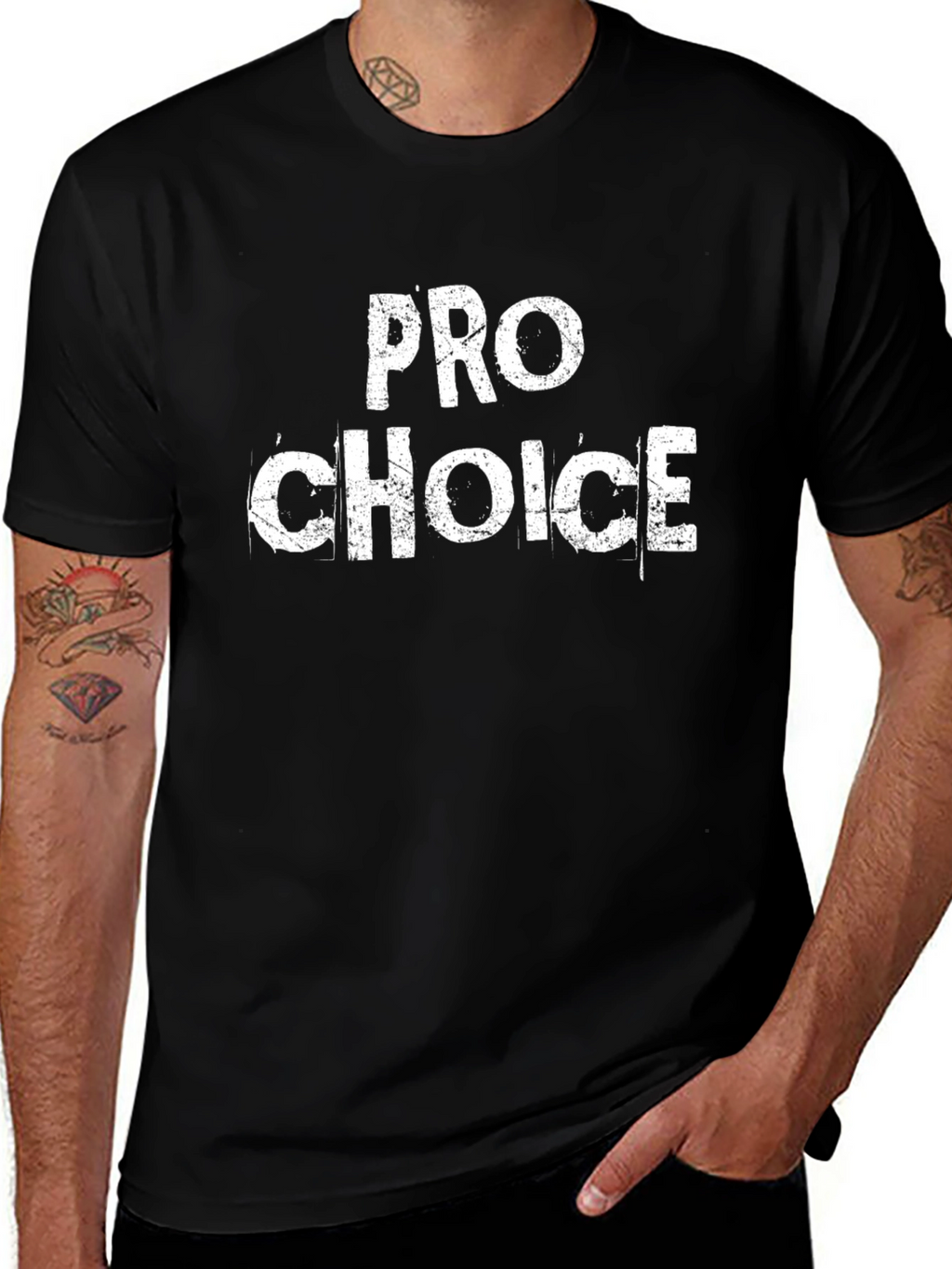 Pro Choice Graphic Tee - Black Cotton T-Shirt