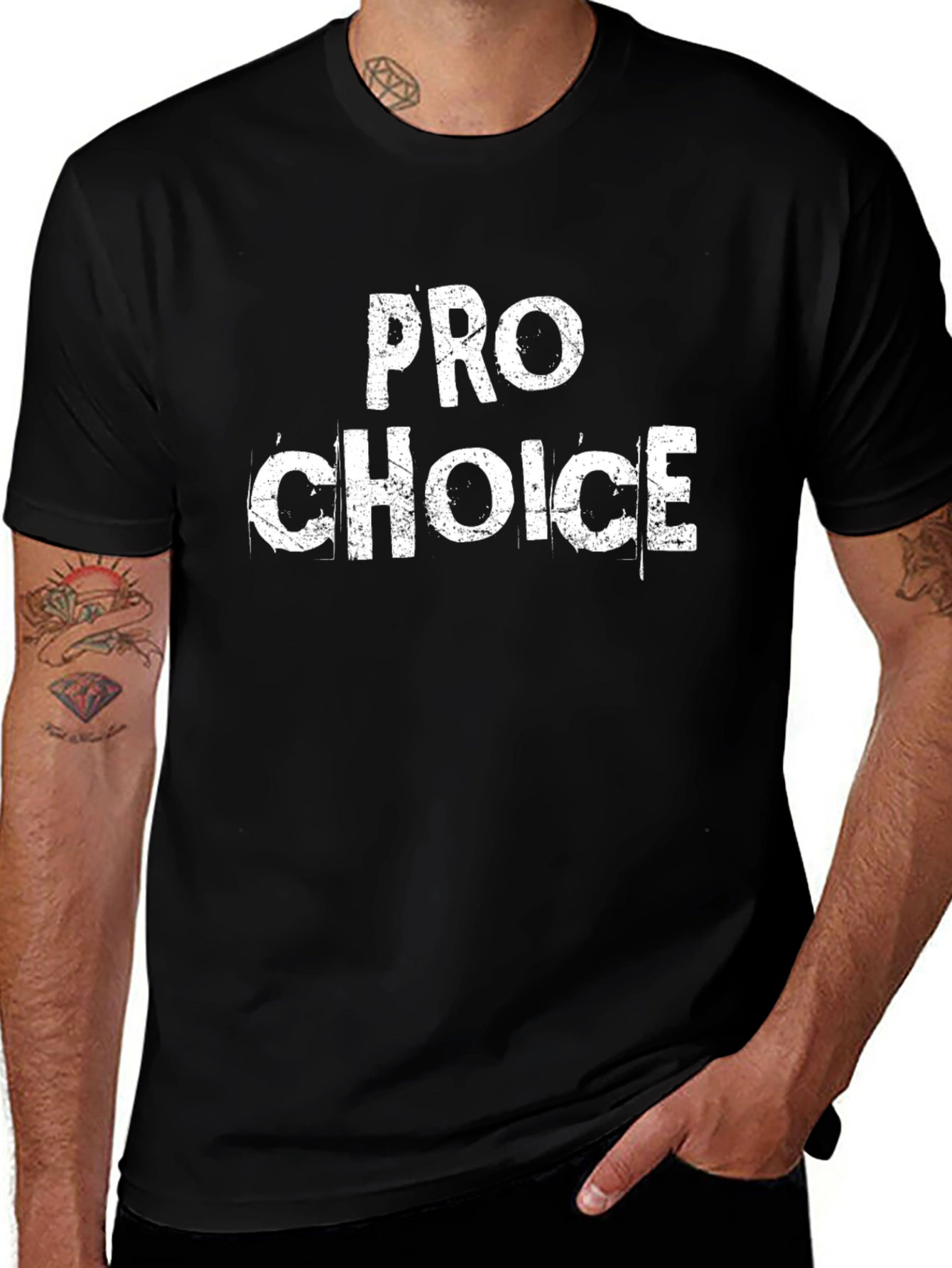 Pro Choice Graphic Tee - Black Cotton T-Shirt