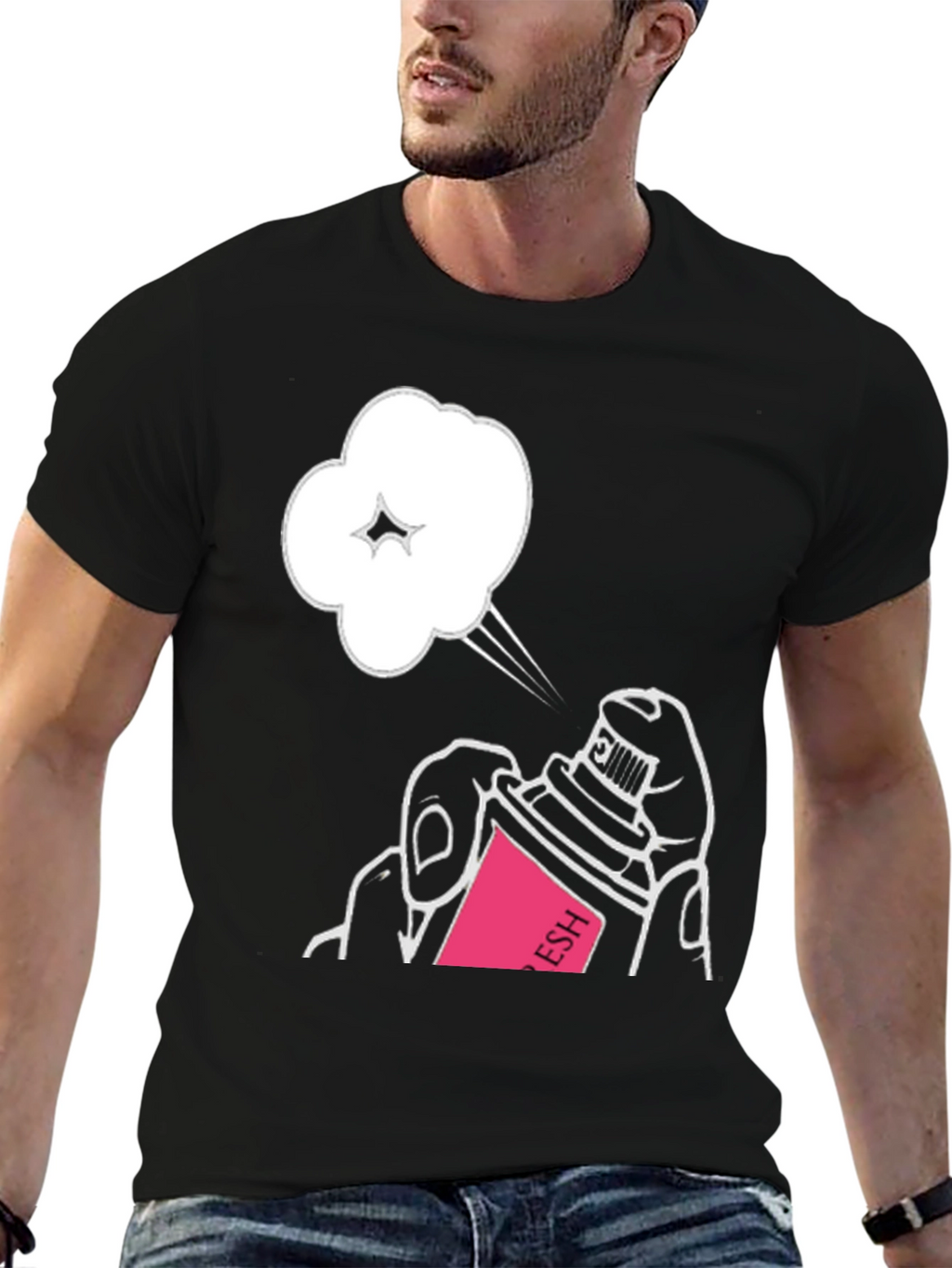 Spray Can Graphic T-Shirt