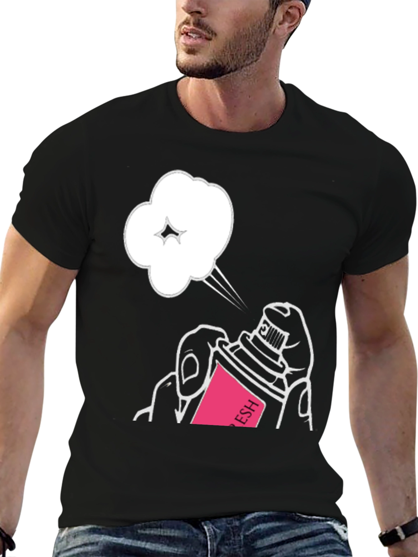 Spray Can Graphic T-Shirt