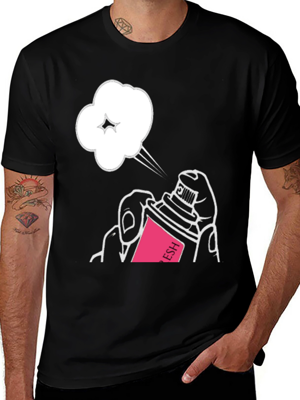 Spray Can Graphic T-Shirt