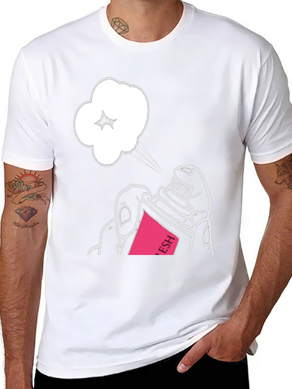 Spray Can Graphic T-Shirt