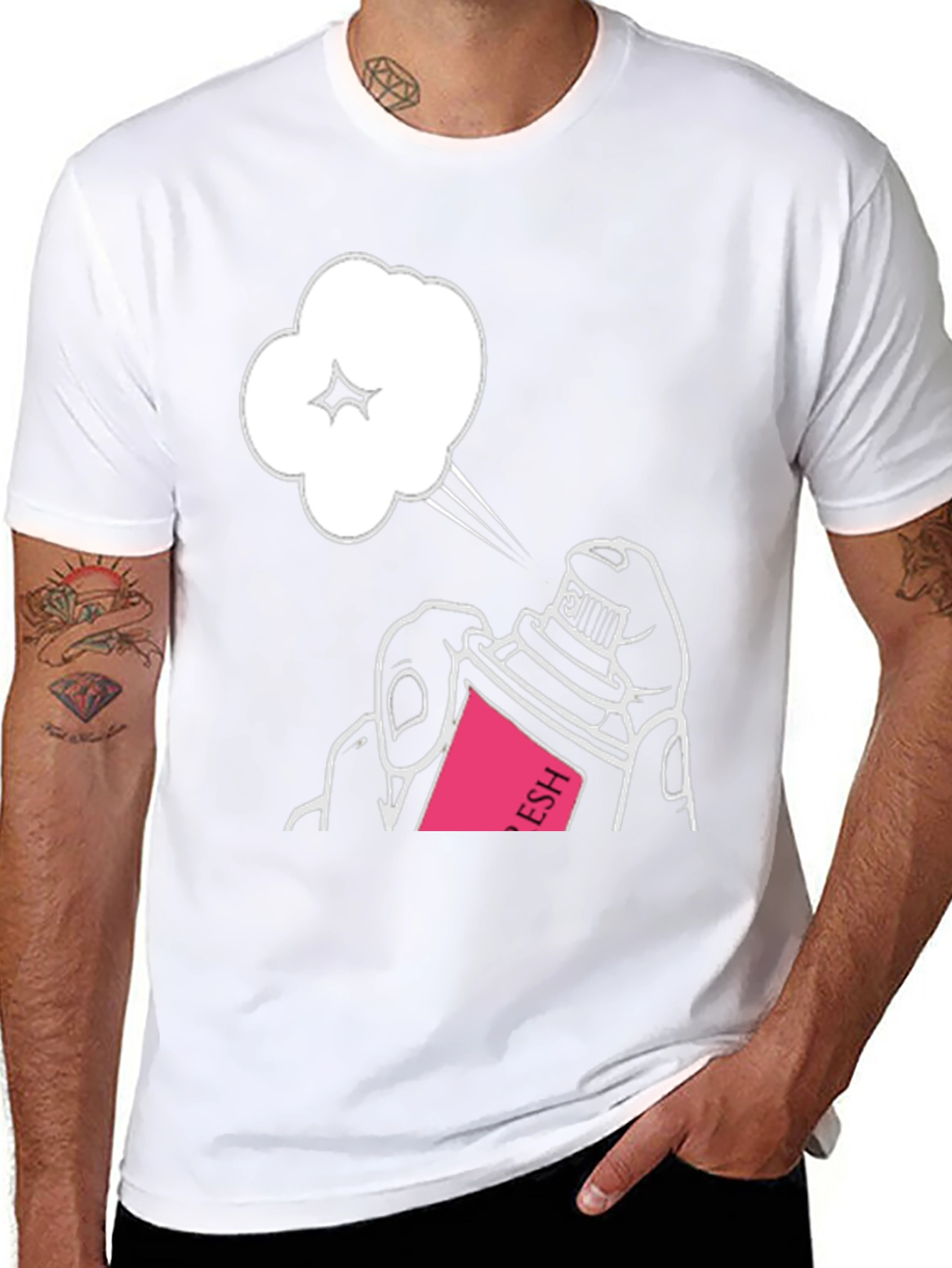 Spray Can Graphic T-Shirt