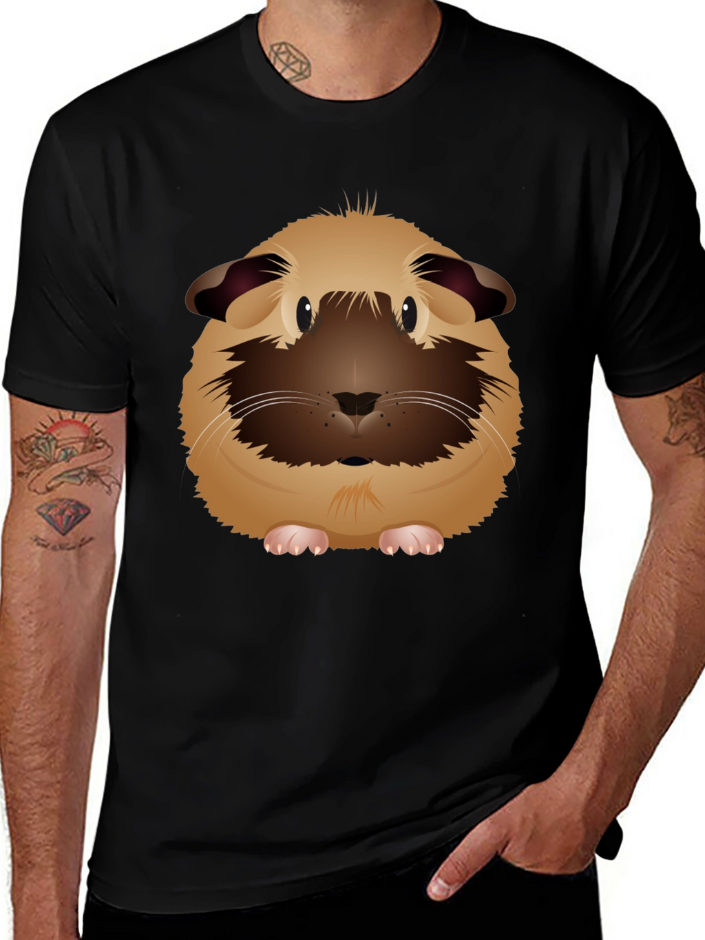 Guinea Pig Graphic Tee - Novelty T-Shirt