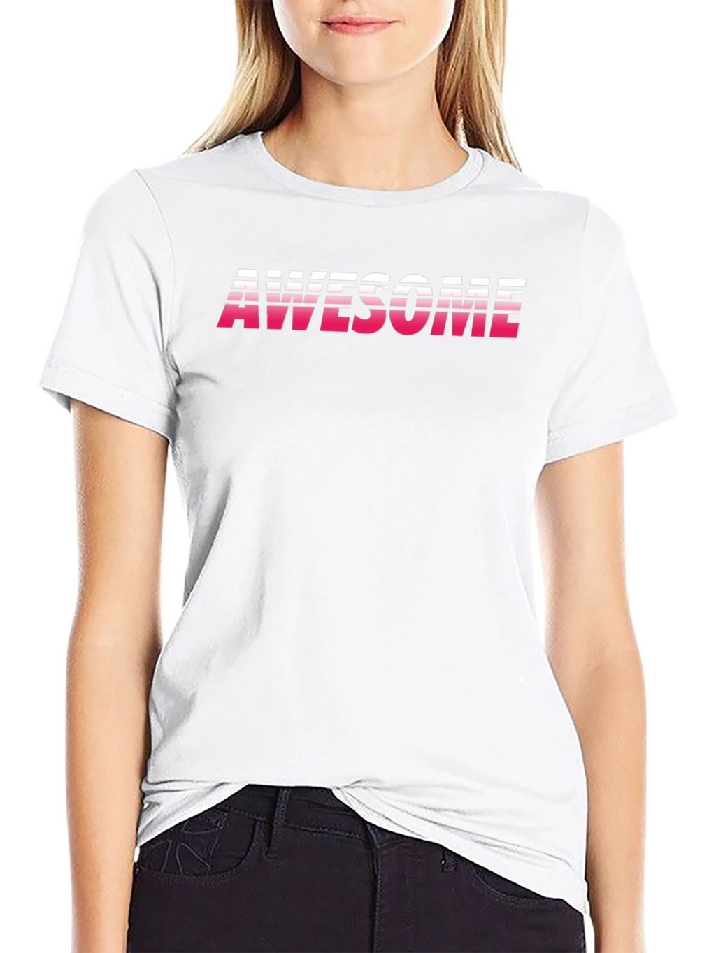 Awesome Retro Gradient Graphic T-Shirt