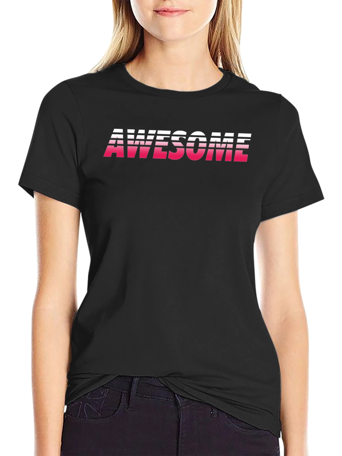 Awesome Retro Gradient Graphic T-Shirt