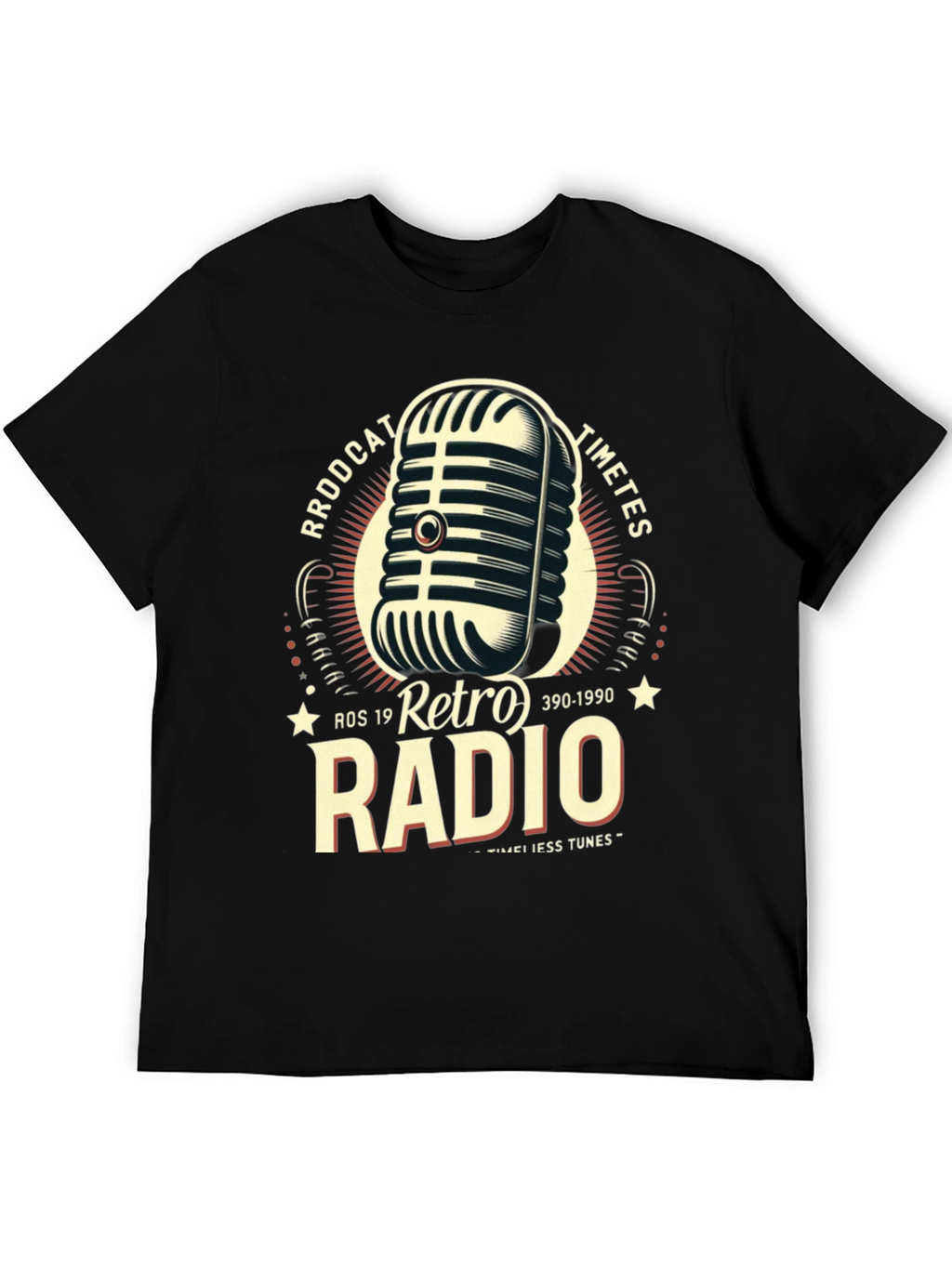 Retro Radio Broadcast Graphic T-Shirt