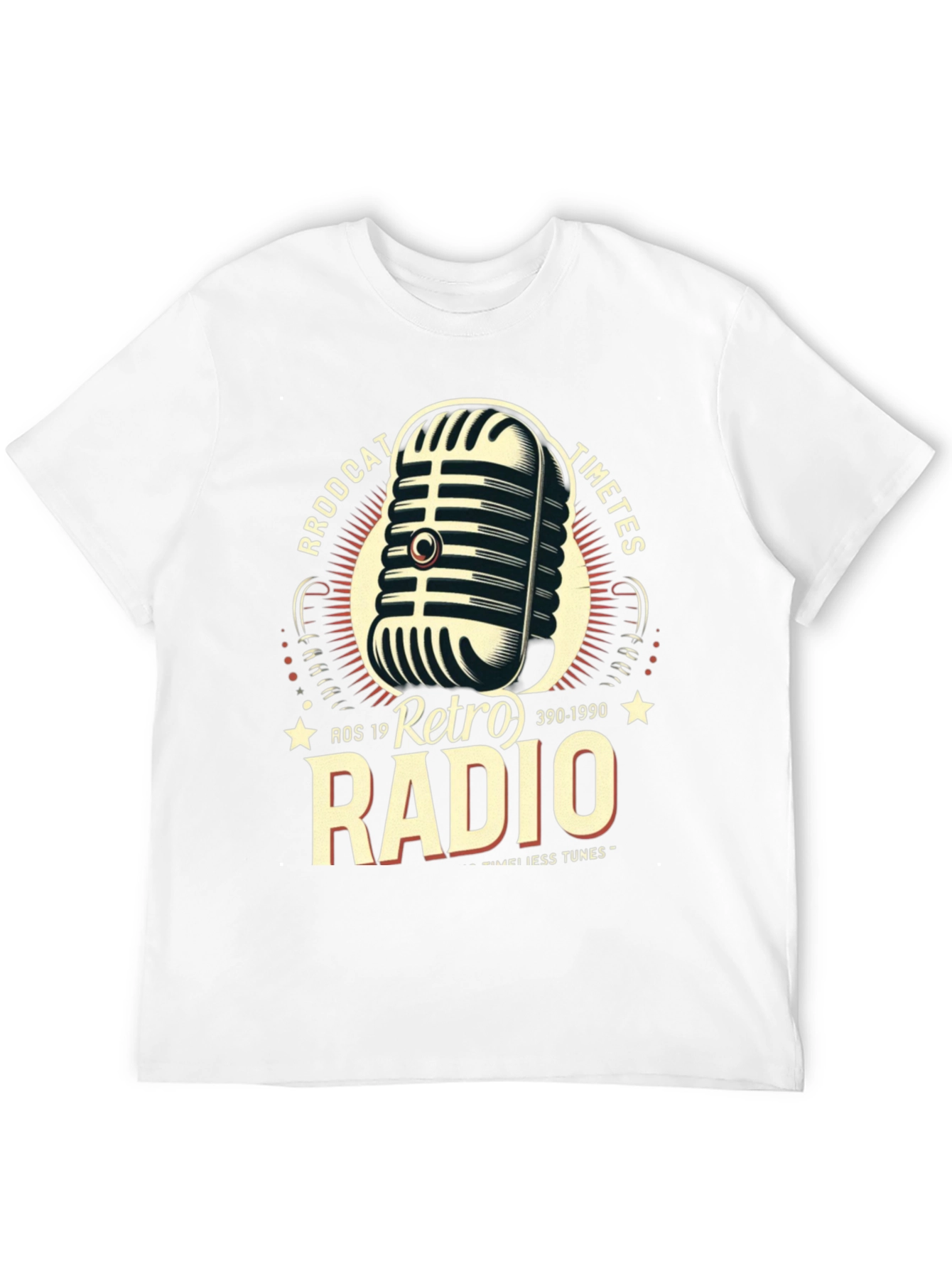 Retro Radio Broadcast Graphic T-Shirt