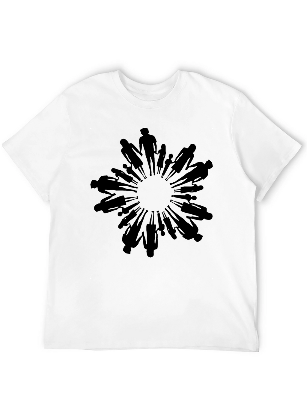 Unity Circle Graphic Tee - Black Crew Neck