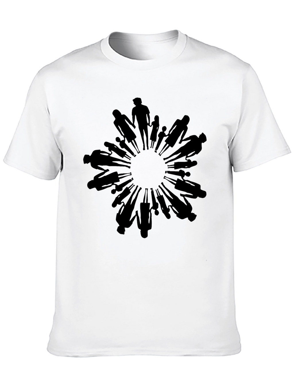 Unity Circle Graphic Tee - Black Crew Neck
