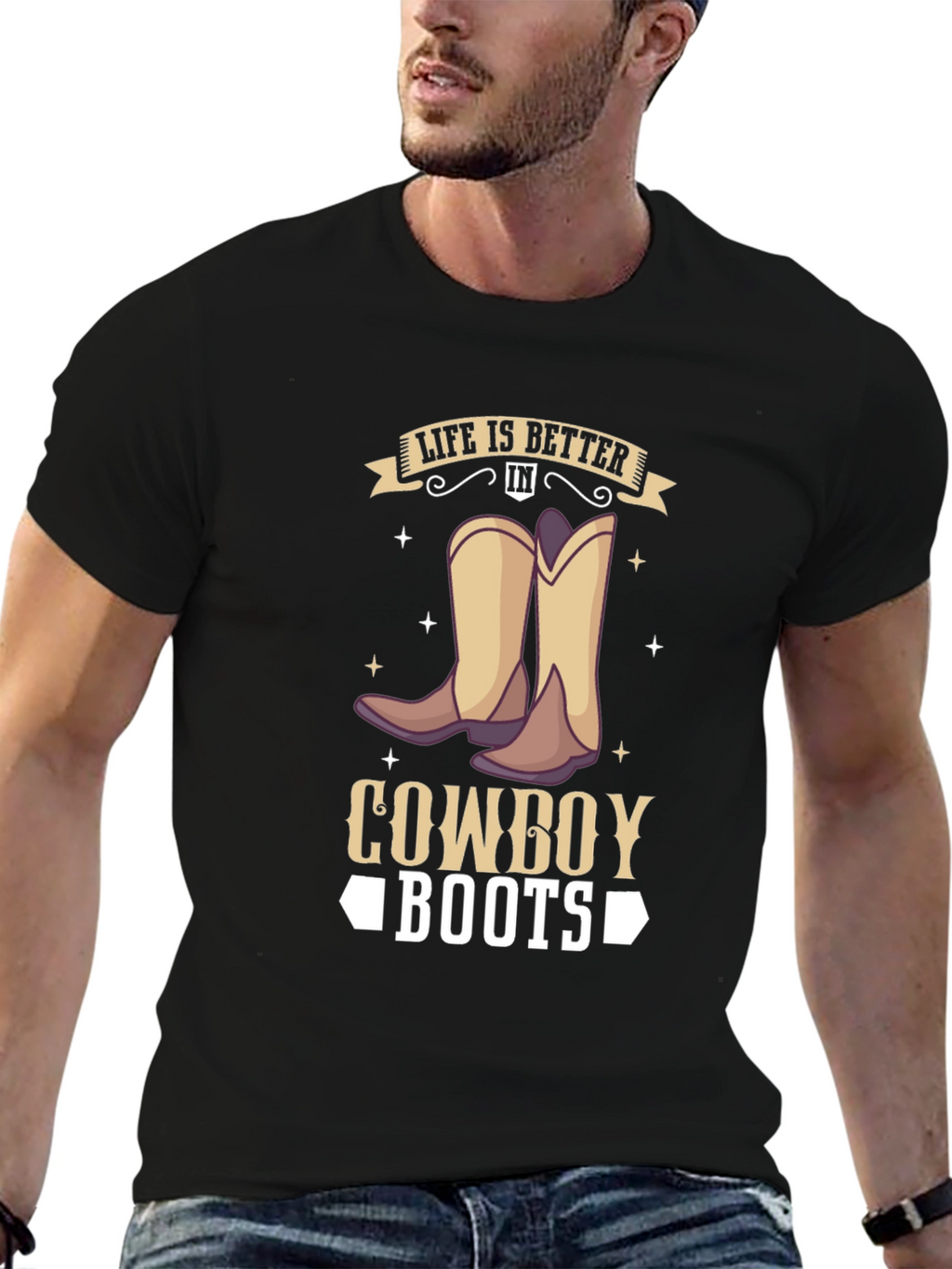 Life is Better in Cowboy Boots T-Shirt