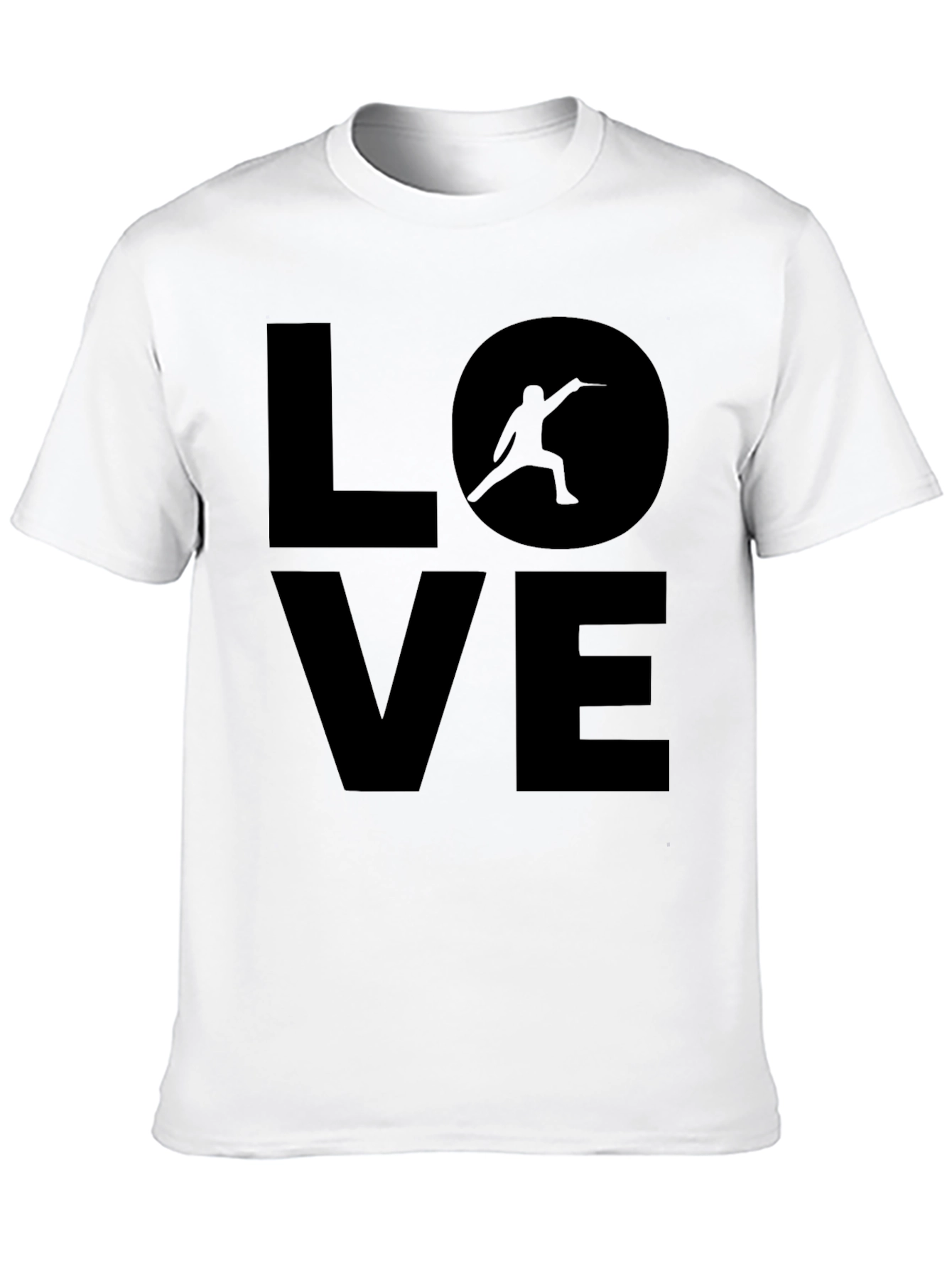 Fencing LOVE Graphic Tee - Sport Enthusiast Shirt