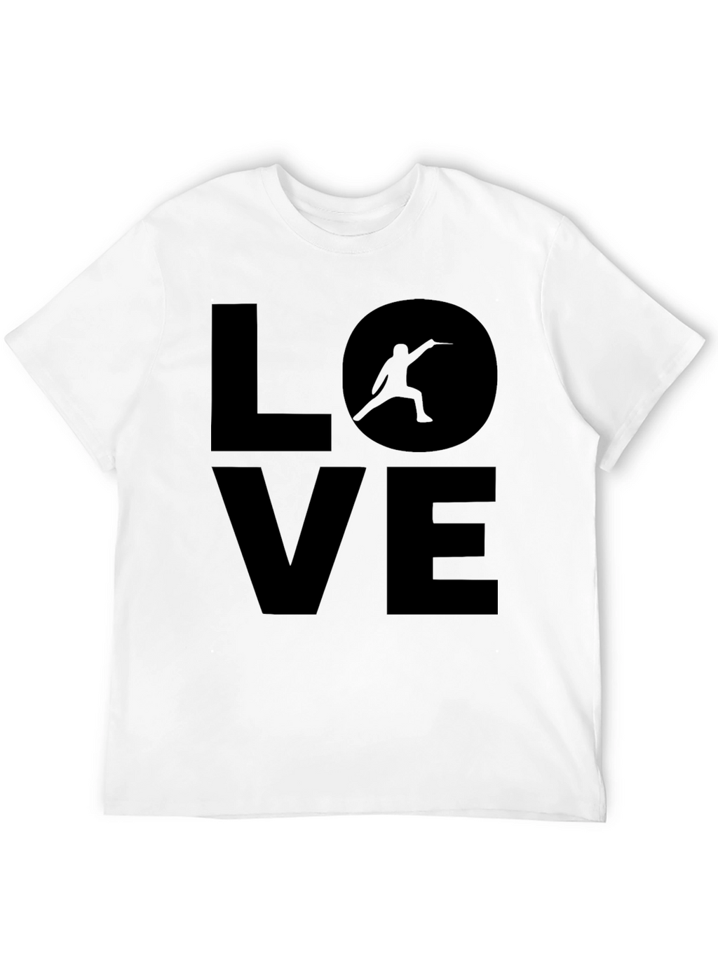 Fencing LOVE Graphic Tee - Sport Enthusiast Shirt