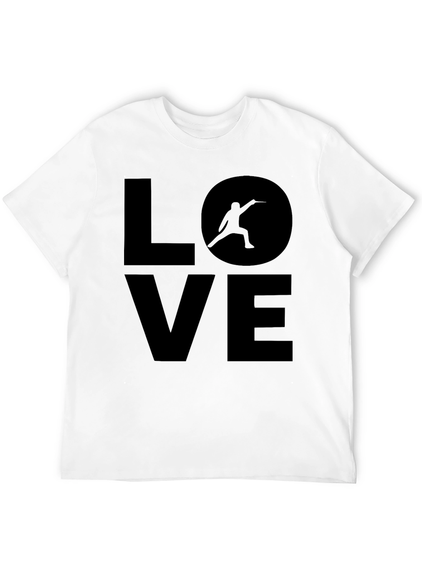 Fencing LOVE Graphic Tee - Sport Enthusiast Shirt