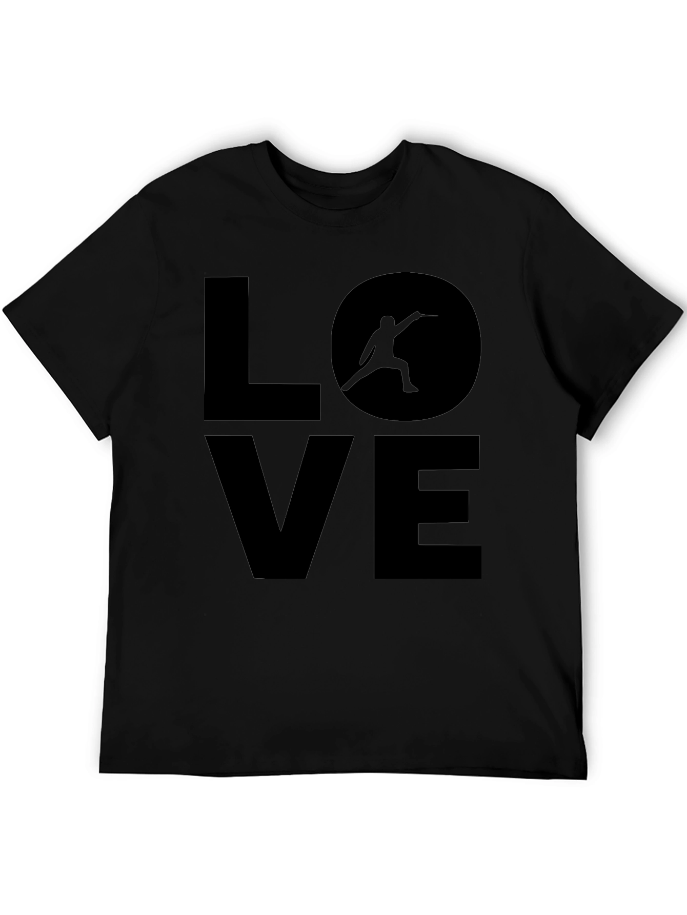 Fencing LOVE Graphic Tee - Sport Enthusiast Shirt