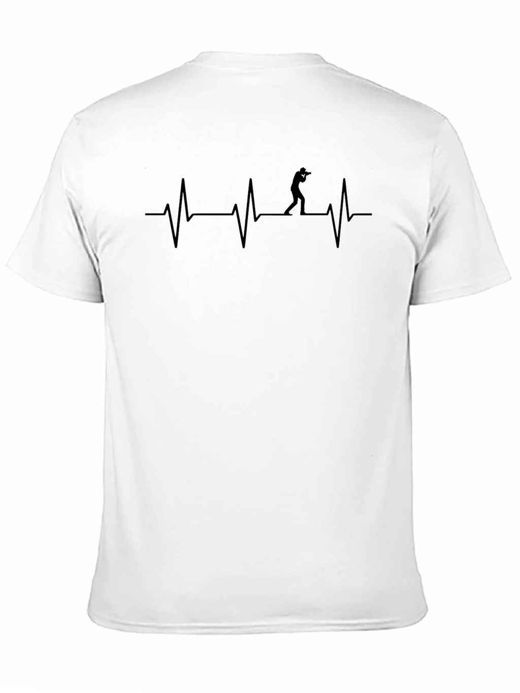 Photographer Heartbeat T-Shirt - Black