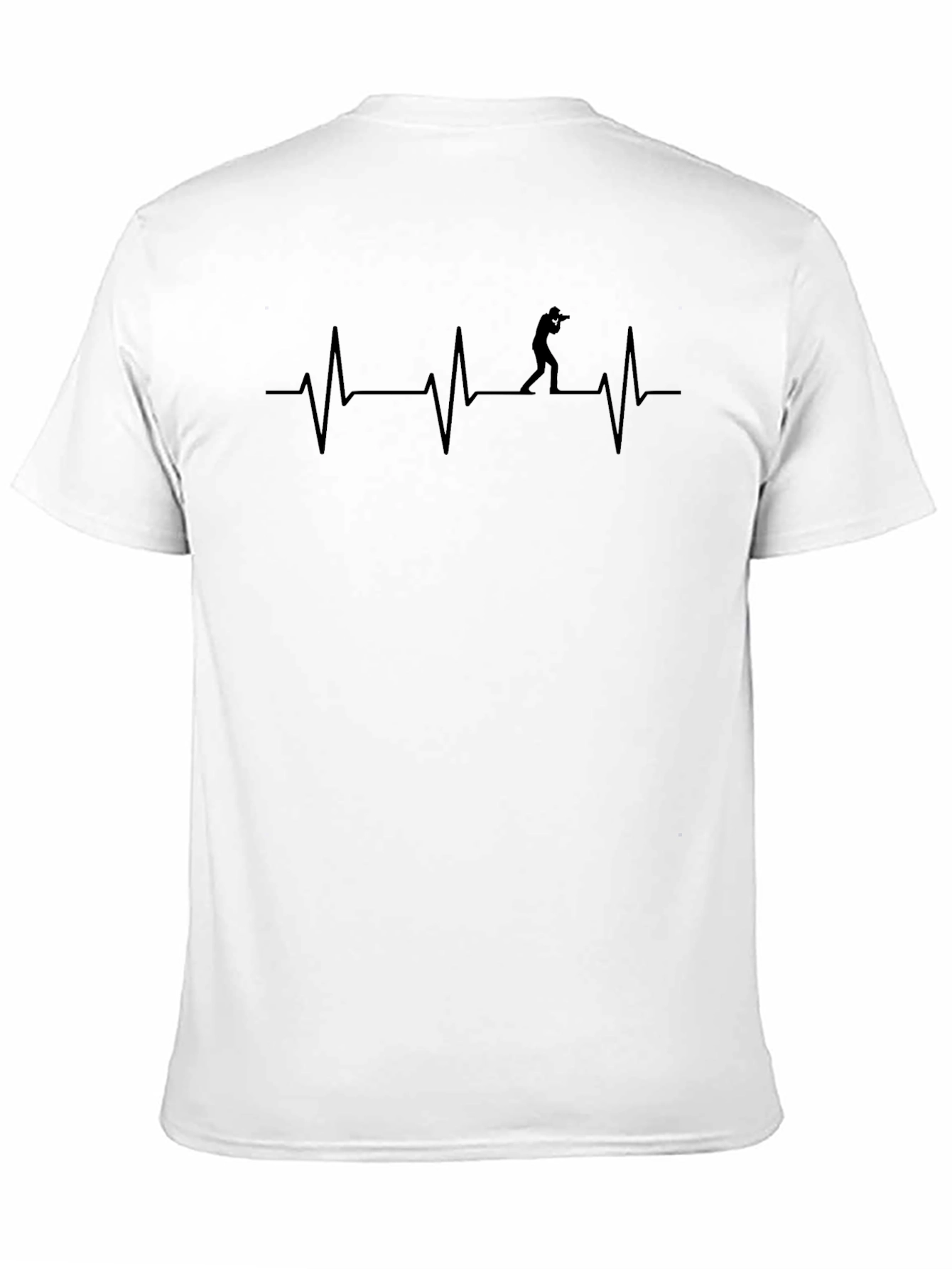 Photographer Heartbeat T-Shirt - Black