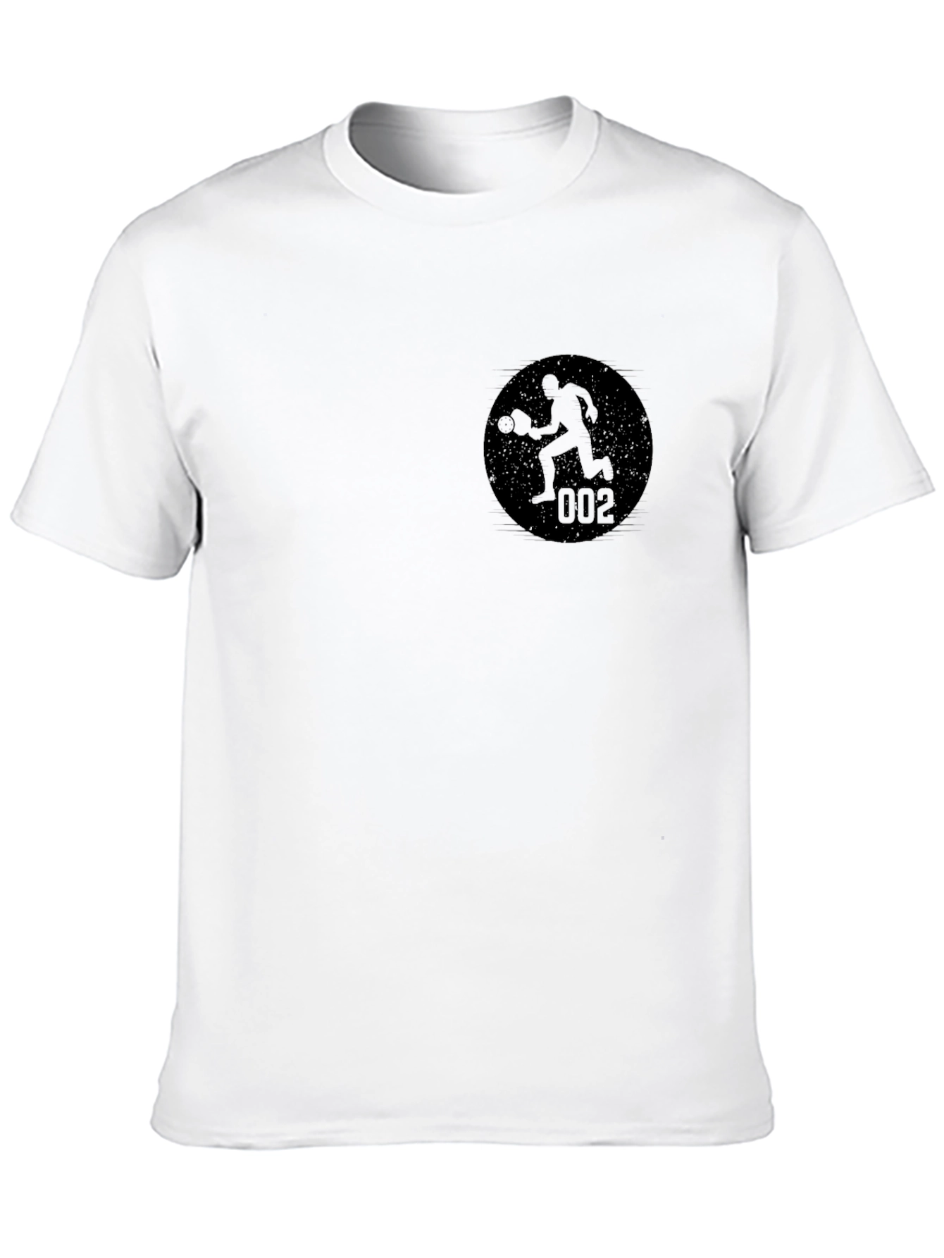 Black Pickleball Player Graphic Tee