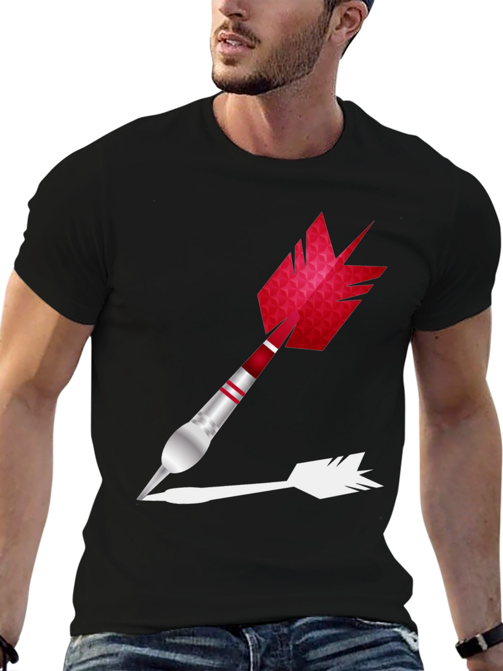 Dart Graphic Tee - Novelty Arrow Design