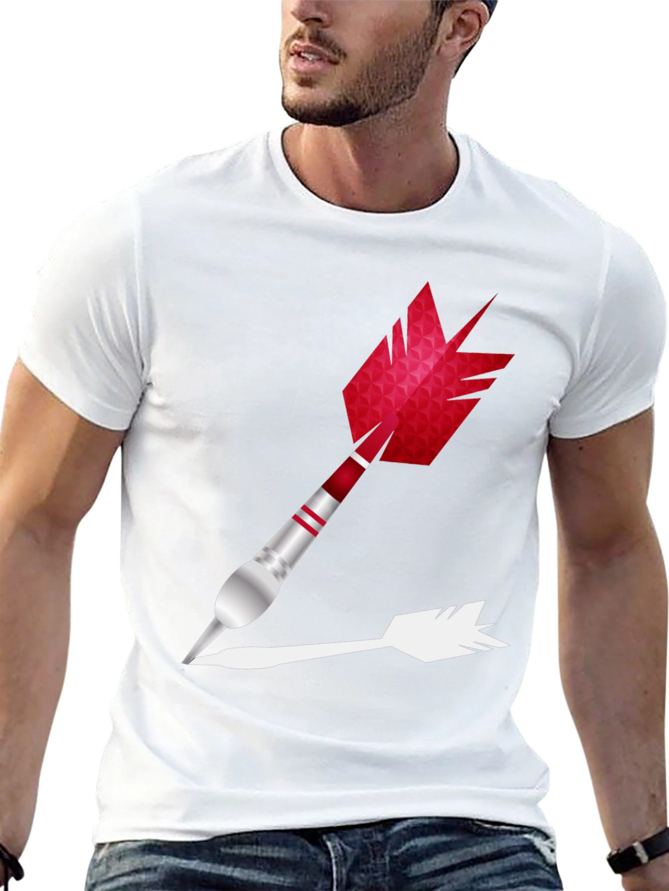 Dart Graphic Tee - Novelty Arrow Design